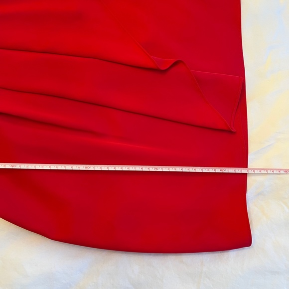 BCBG Red One Shoulder Cocktail Dress - Picture 9 of 9